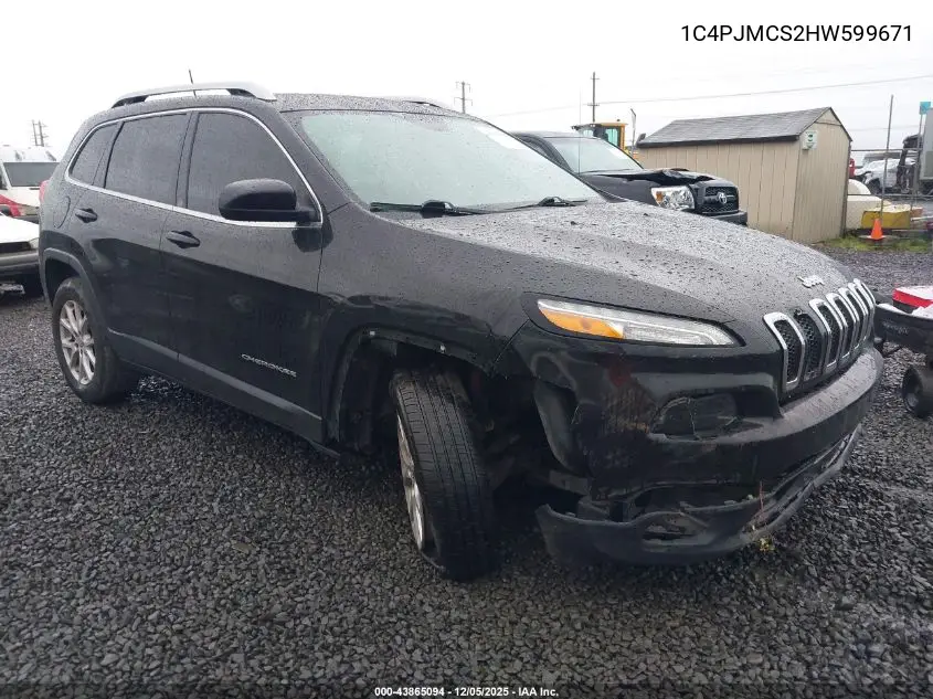 1C4PJMCS2HW599671 2017 Jeep Cherokee Latitude 4X4