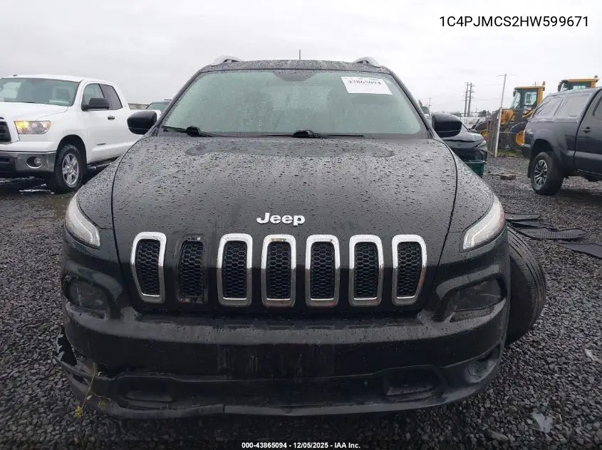 1C4PJMCS2HW599671 2017 Jeep Cherokee Latitude 4X4
