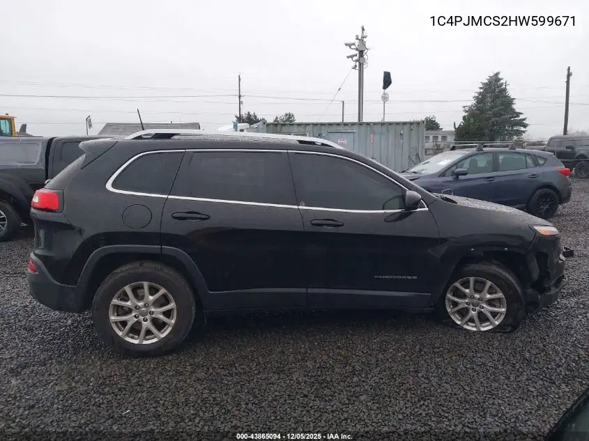 1C4PJMCS2HW599671 2017 Jeep Cherokee Latitude 4X4
