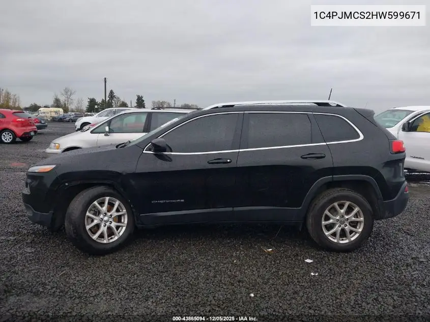 1C4PJMCS2HW599671 2017 Jeep Cherokee Latitude 4X4
