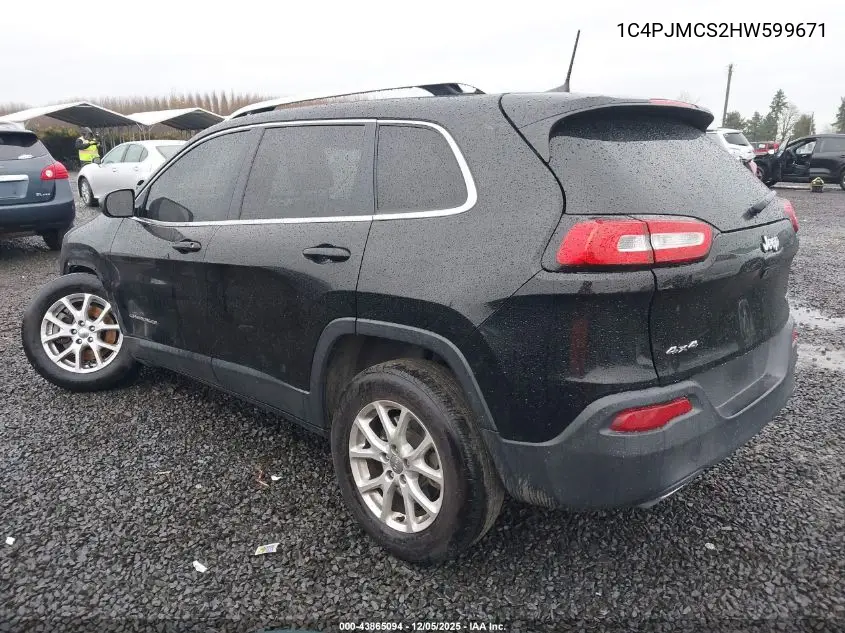 1C4PJMCS2HW599671 2017 Jeep Cherokee Latitude 4X4