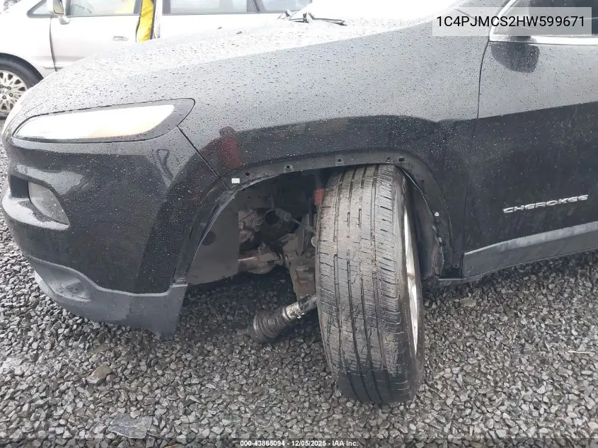 1C4PJMCS2HW599671 2017 Jeep Cherokee Latitude 4X4