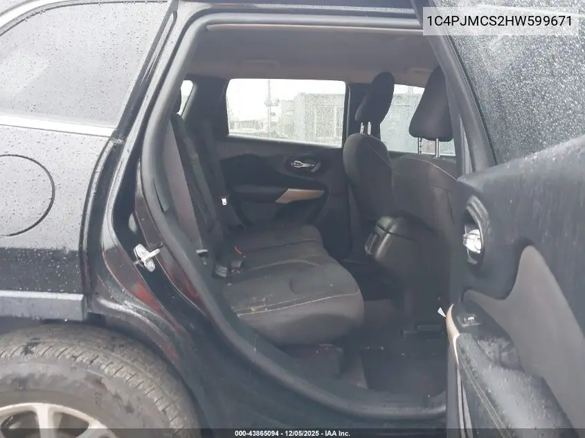 1C4PJMCS2HW599671 2017 Jeep Cherokee Latitude 4X4