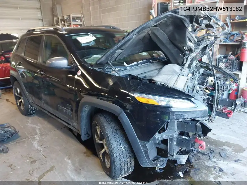 1C4PJMBB2HW513082 2017 Jeep Cherokee Trailhawk 4X4