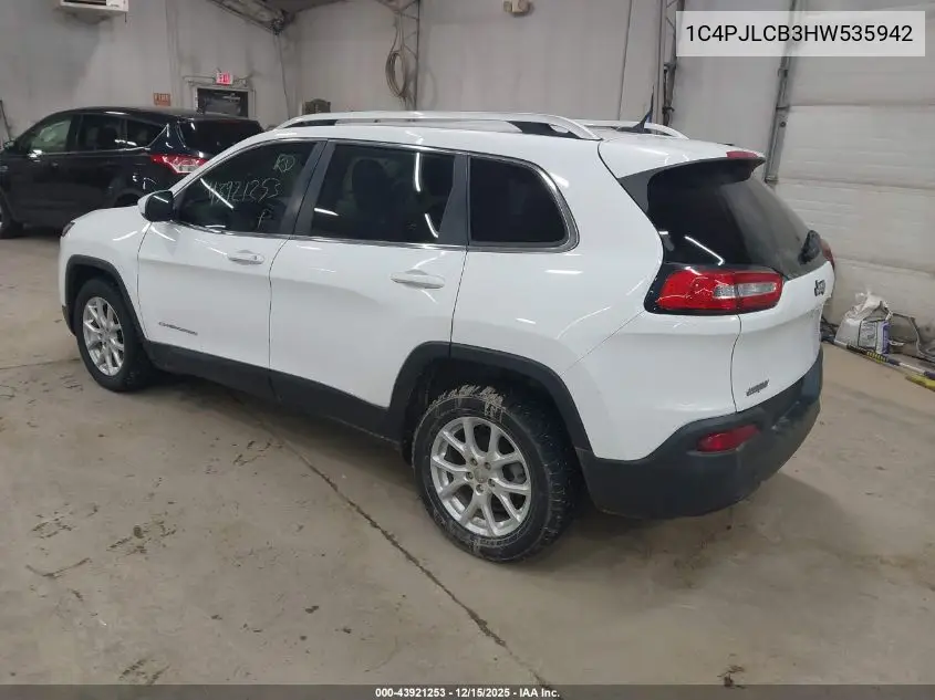 1C4PJLCB3HW535942 2017 Jeep Cherokee Latitude Fwd
