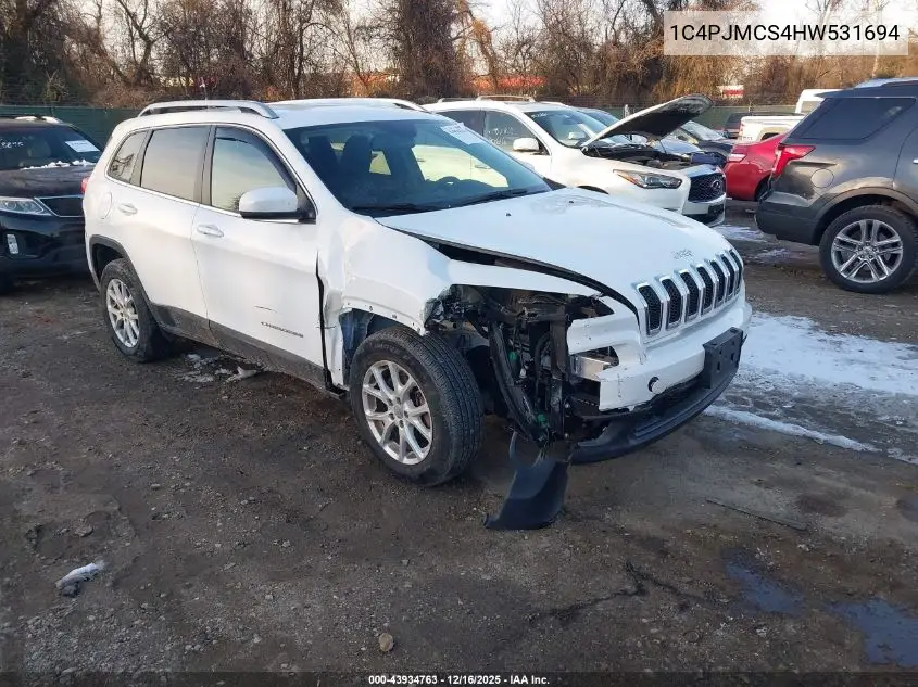 1C4PJMCS4HW531694 2017 Jeep Cherokee Latitude 4X4