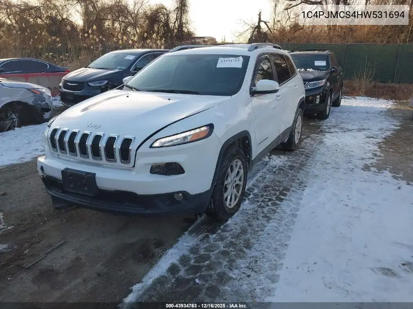 1C4PJMCS4HW531694 2017 Jeep Cherokee Latitude 4X4