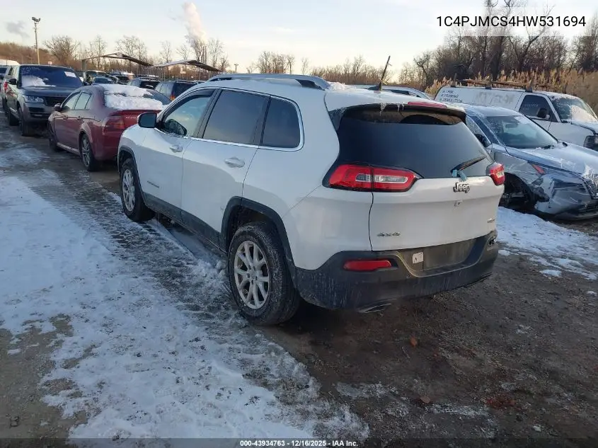 1C4PJMCS4HW531694 2017 Jeep Cherokee Latitude 4X4