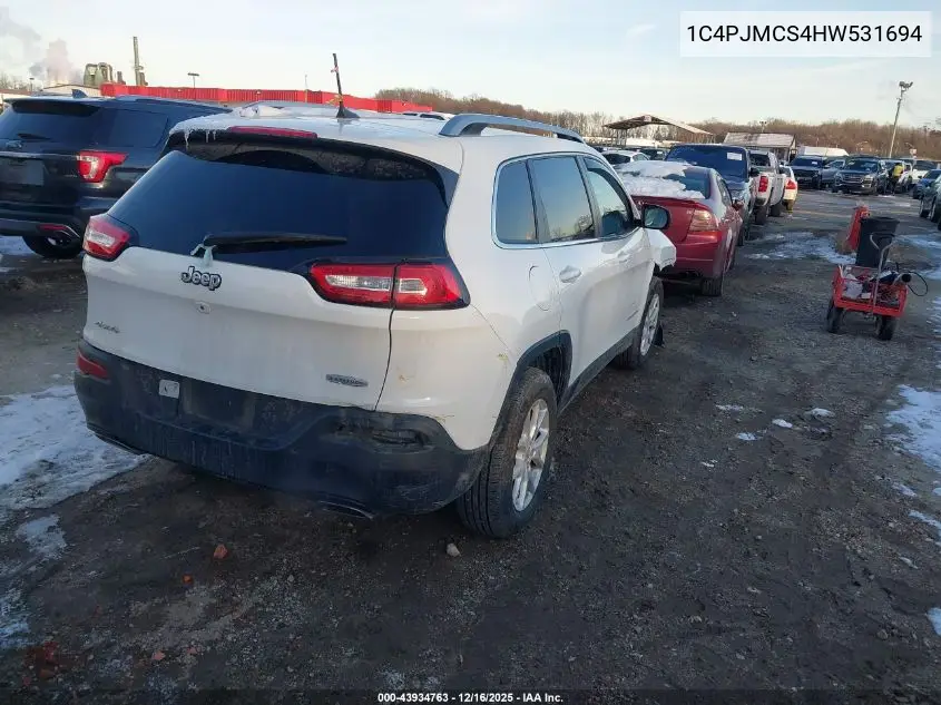1C4PJMCS4HW531694 2017 Jeep Cherokee Latitude 4X4
