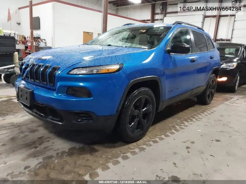 1C4PJMASXHW664284 2017 Jeep Cherokee Sport