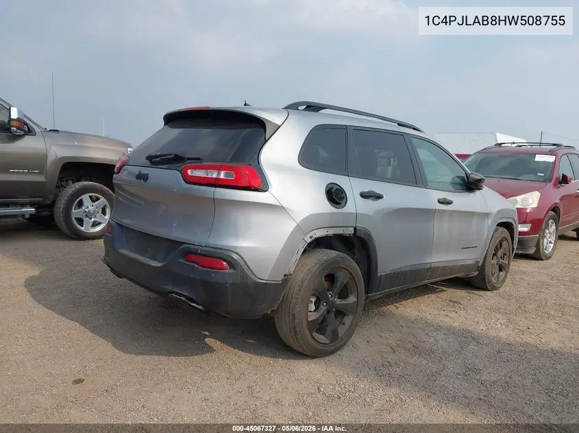 1C4PJLAB8HW508755 2017 Jeep Cherokee Altitude Fwd