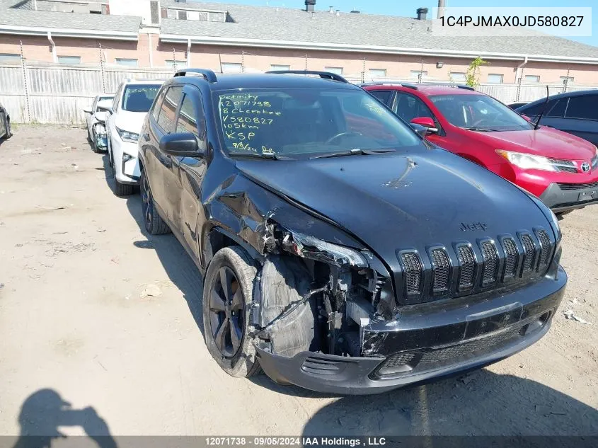 2018 Jeep Cherokee Sport VIN: 1C4PJMAX0JD580827 Lot: 12071738