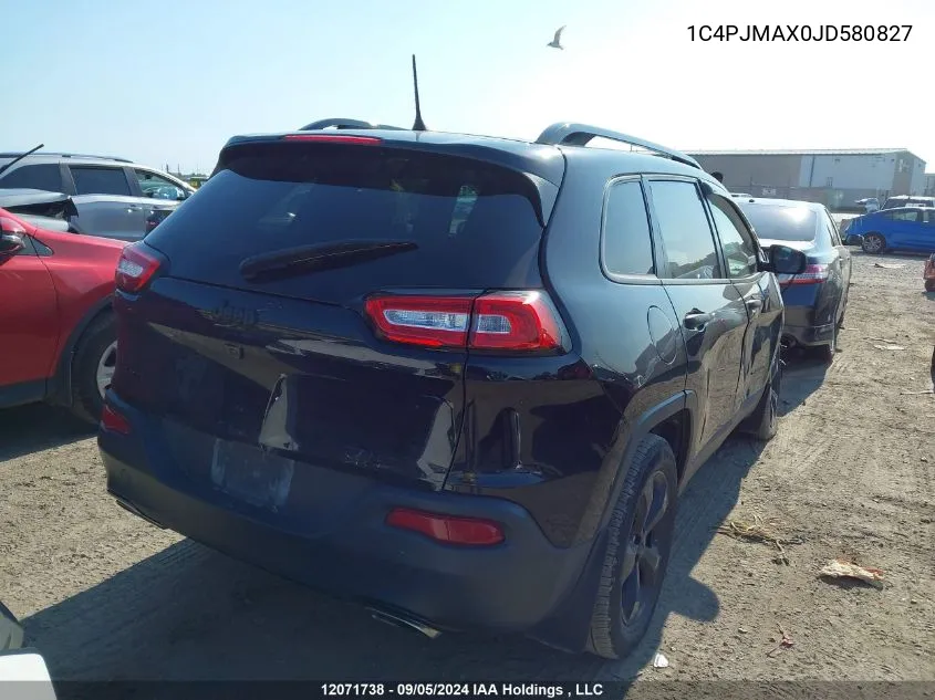 2018 Jeep Cherokee Sport VIN: 1C4PJMAX0JD580827 Lot: 12071738