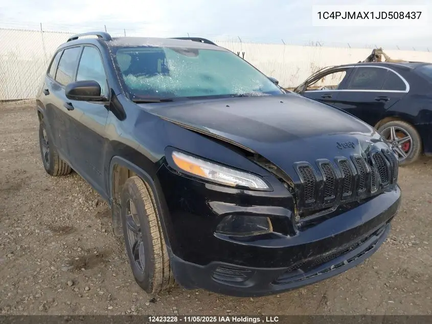 1C4PJMAX1JD508437 2018 Jeep Cherokee Sport