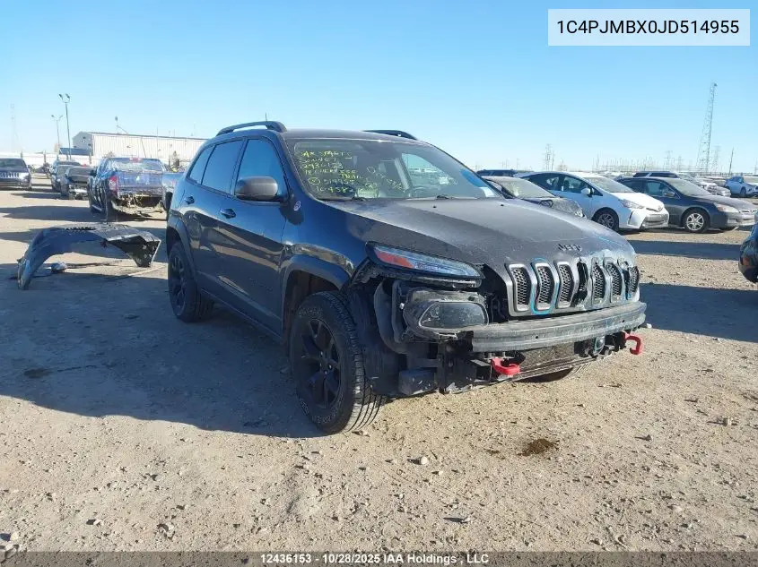 1C4PJMBX0JD514955 2018 Jeep Cherokee Trailhawk