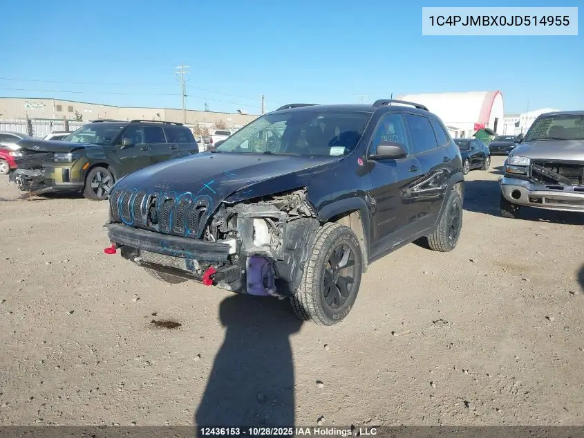1C4PJMBX0JD514955 2018 Jeep Cherokee Trailhawk