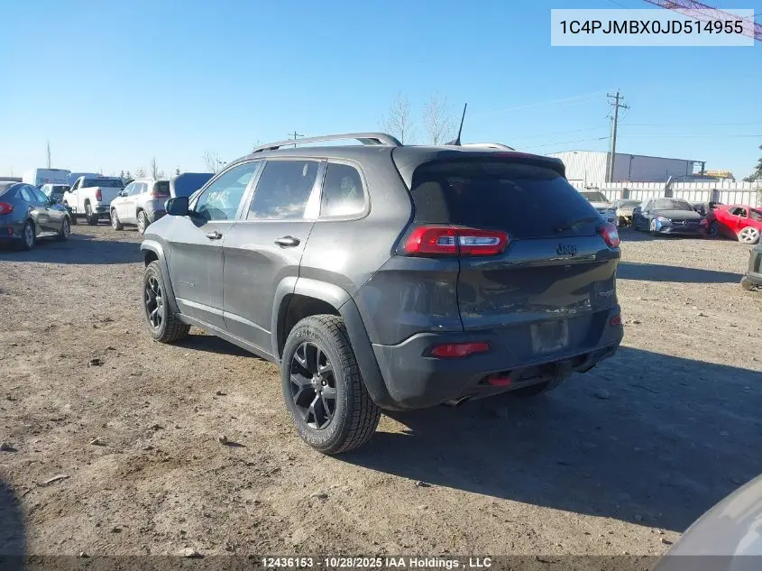 1C4PJMBX0JD514955 2018 Jeep Cherokee Trailhawk