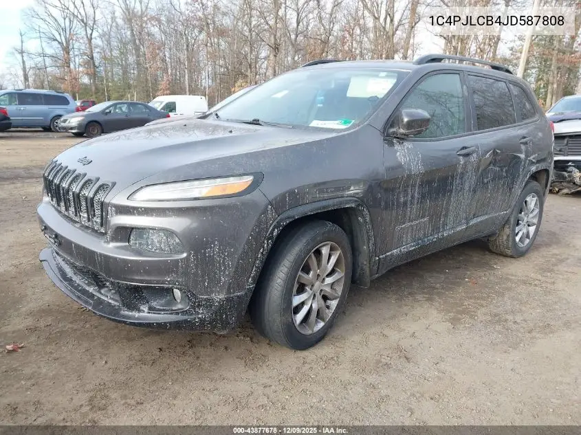 1C4PJLCB4JD587808 2018 Jeep Cherokee Latitude Tech Connect Fwd