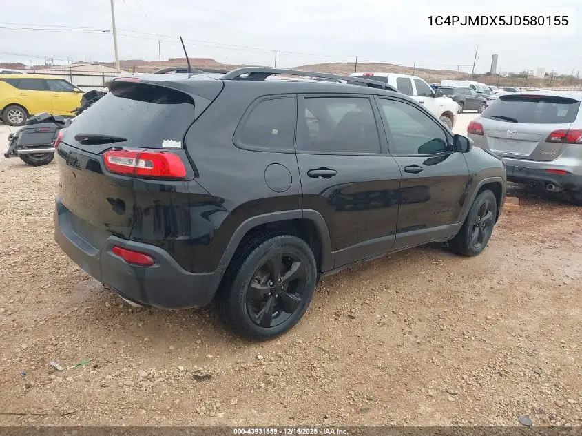 1C4PJMDX5JD580155 2018 Jeep Cherokee Limited 4X4