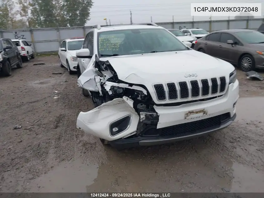 1C4PJMDX3KD372048 2019 Jeep Cherokee