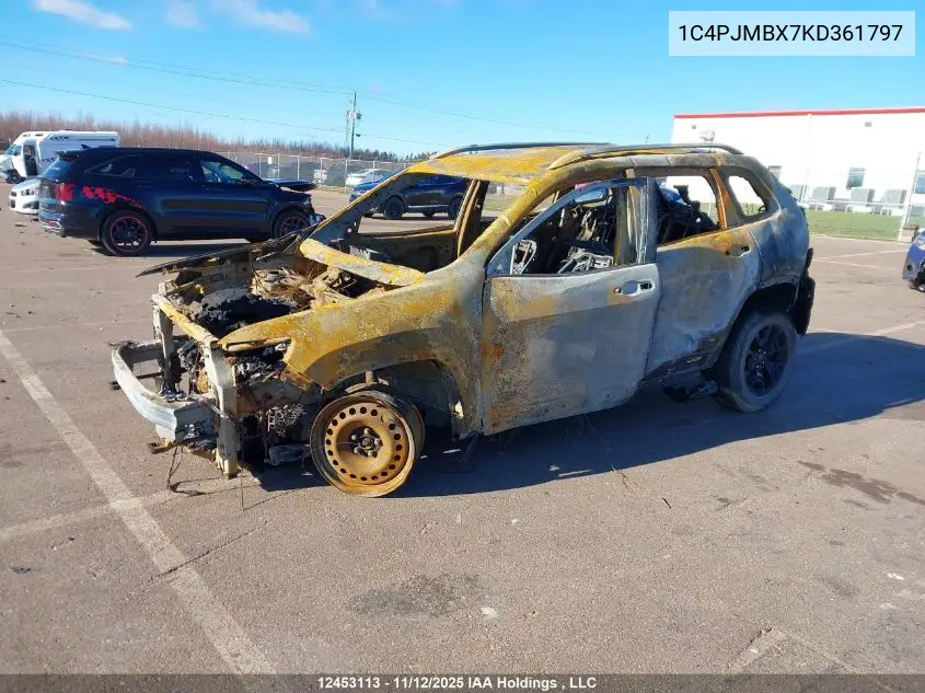1C4PJMBX7KD361797 2019 Jeep Cherokee Trailhawk