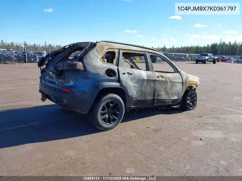 1C4PJMBX7KD361797 2019 Jeep Cherokee Trailhawk