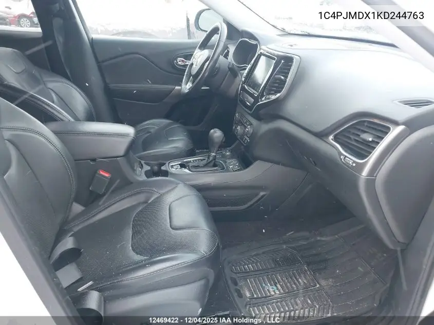 1C4PJMDX1KD244763 2019 Jeep Cherokee Limited