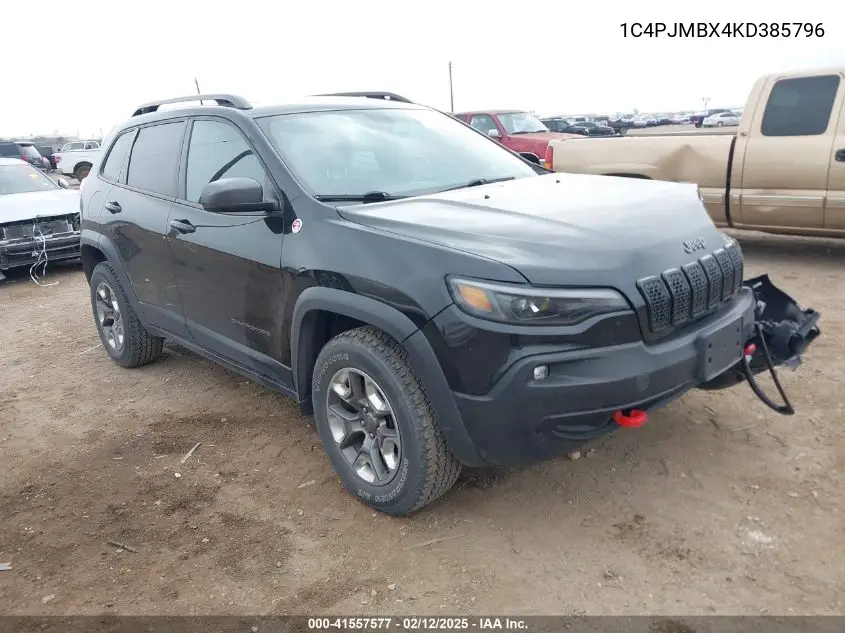 2019 Jeep Cherokee Trailhawk 4X4 VIN: 1C4PJMBX4KD385796 Lot: 41557577