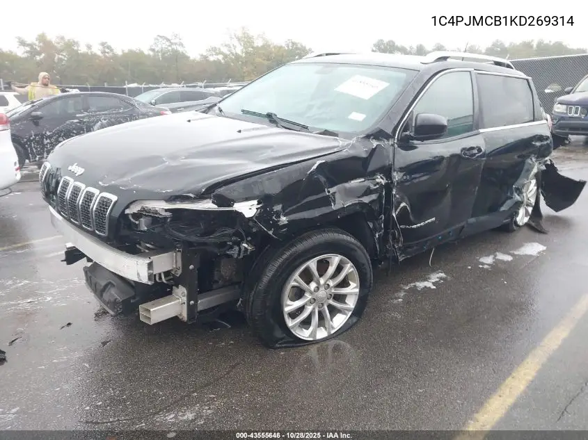 1C4PJMCB1KD269314 2019 Jeep Cherokee Latitude 4X4