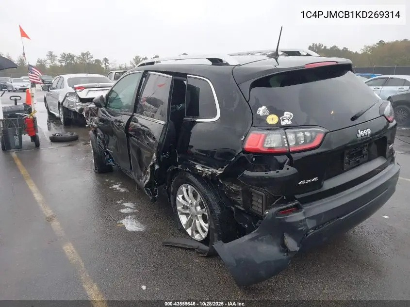 1C4PJMCB1KD269314 2019 Jeep Cherokee Latitude 4X4