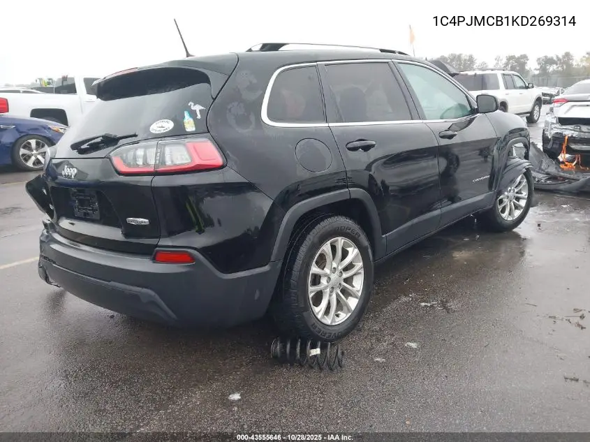 1C4PJMCB1KD269314 2019 Jeep Cherokee Latitude 4X4