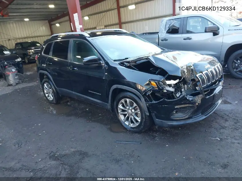1C4PJLCB6KD129334 2019 Jeep Cherokee Latitude Fwd