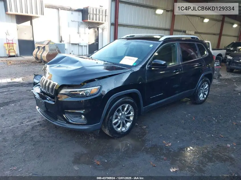 1C4PJLCB6KD129334 2019 Jeep Cherokee Latitude Fwd