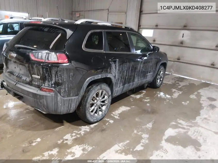 1C4PJMLX0KD408277 2019 Jeep Cherokee Latitude Plus 4X4