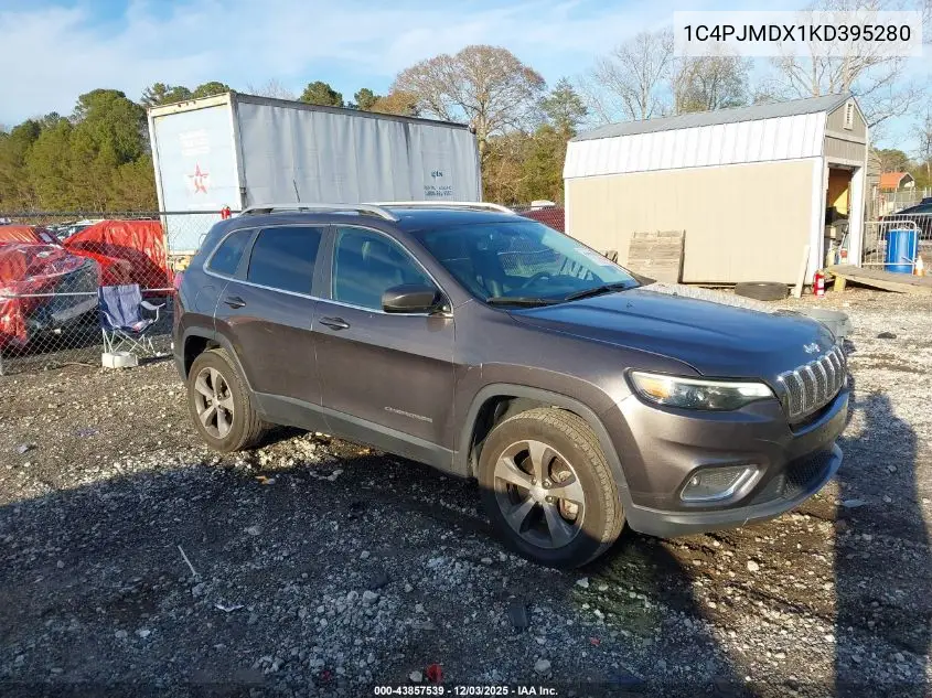 1C4PJMDX1KD395280 2019 Jeep Cherokee Limited 4X4