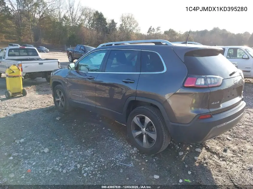 1C4PJMDX1KD395280 2019 Jeep Cherokee Limited 4X4