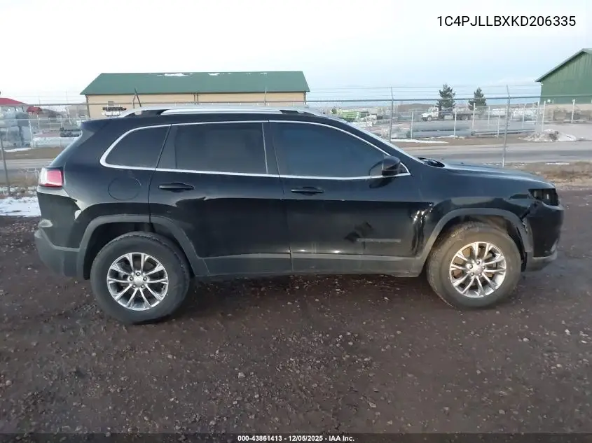 1C4PJLLBXKD206335 2019 Jeep Cherokee Latitude Plus Fwd