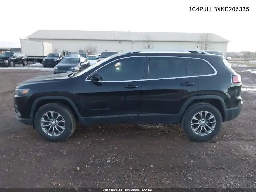 1C4PJLLBXKD206335 2019 Jeep Cherokee Latitude Plus Fwd
