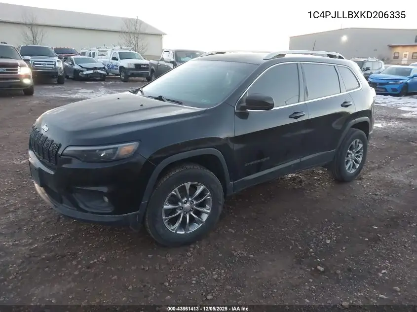 1C4PJLLBXKD206335 2019 Jeep Cherokee Latitude Plus Fwd