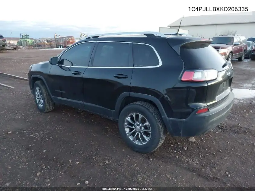 1C4PJLLBXKD206335 2019 Jeep Cherokee Latitude Plus Fwd