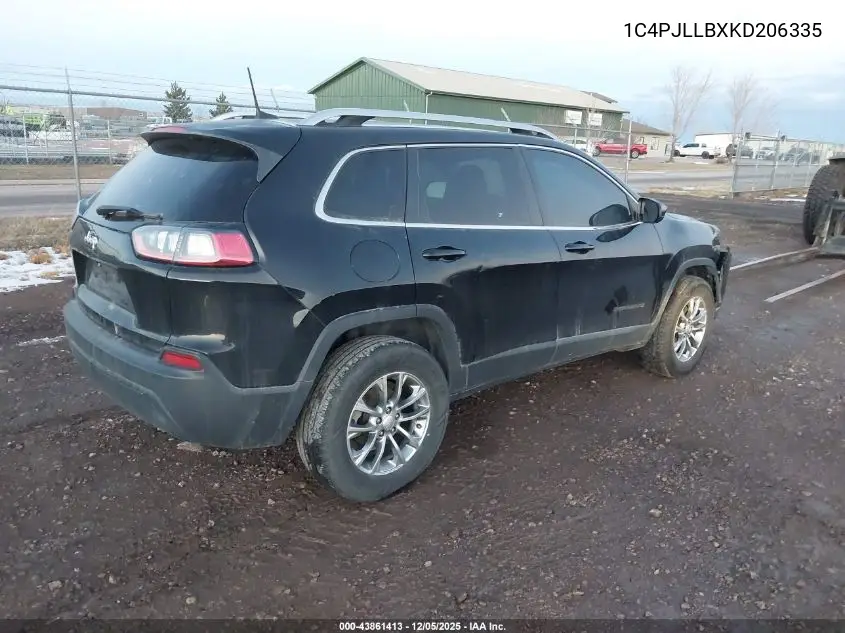 1C4PJLLBXKD206335 2019 Jeep Cherokee Latitude Plus Fwd