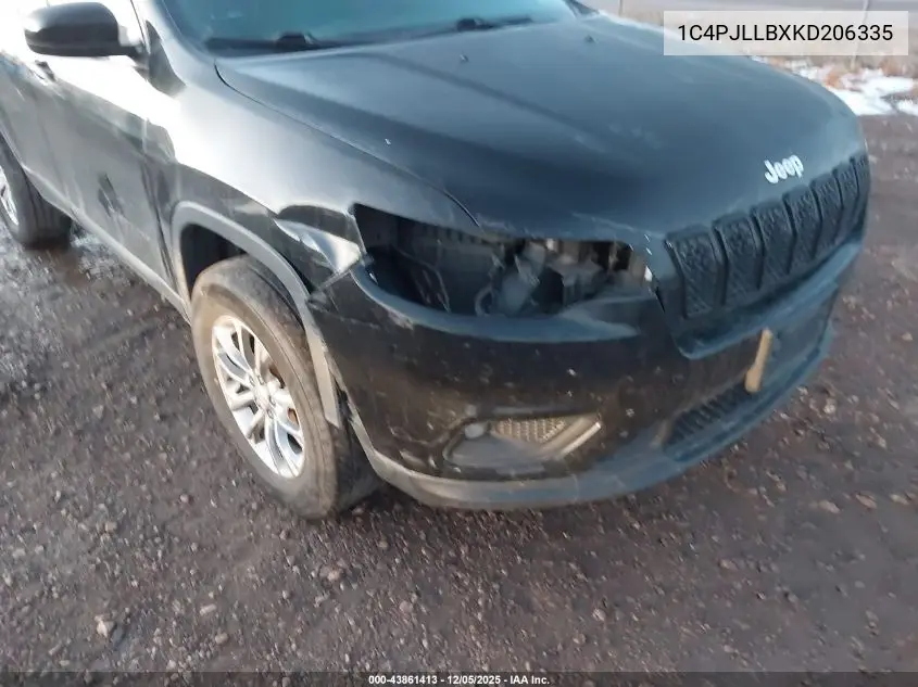 1C4PJLLBXKD206335 2019 Jeep Cherokee Latitude Plus Fwd