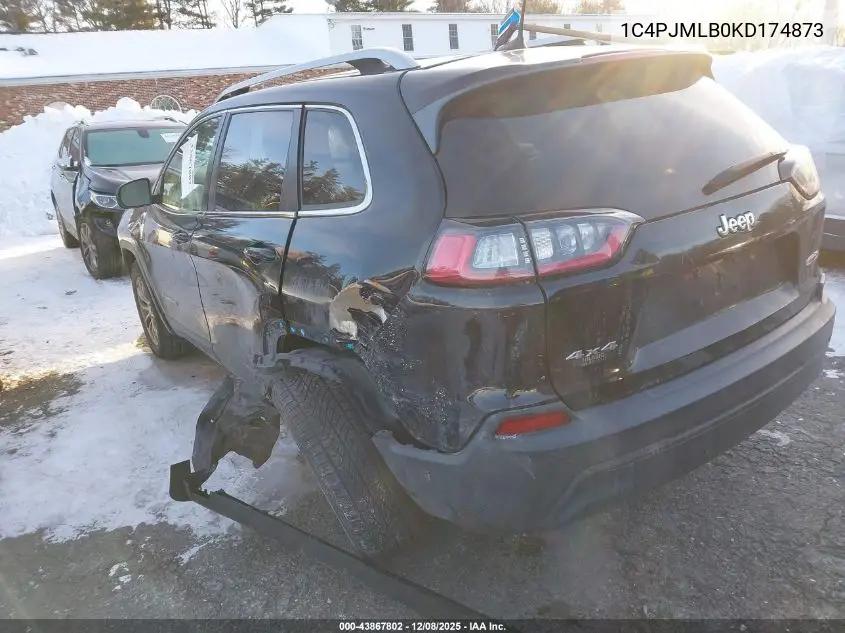 1C4PJMLB0KD174873 2019 Jeep Cherokee Latitude Plus 4X4
