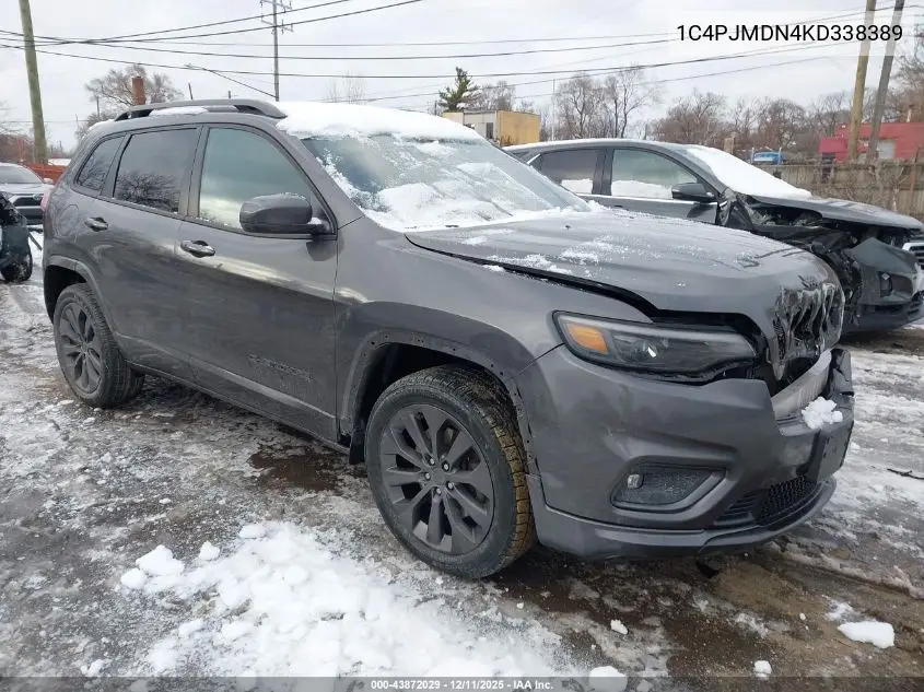 1C4PJMDN4KD338389 2019 Jeep Cherokee High Altitude 4X4