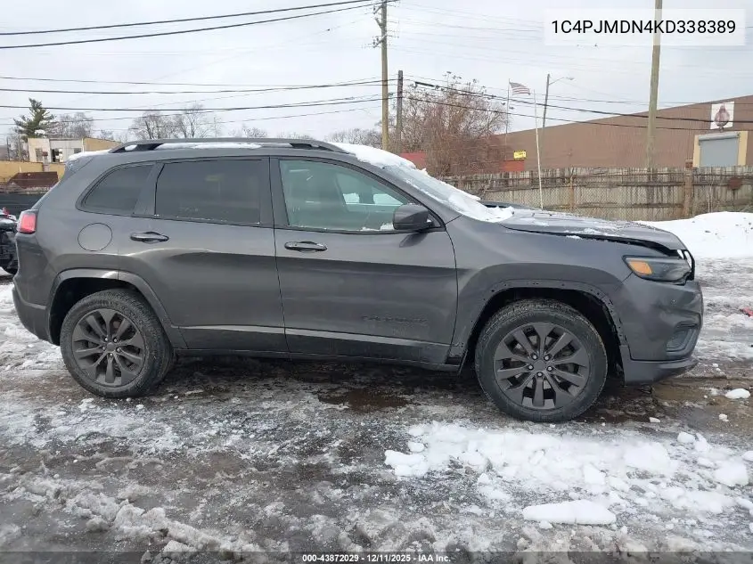 1C4PJMDN4KD338389 2019 Jeep Cherokee High Altitude 4X4