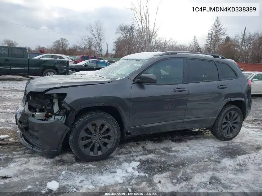 1C4PJMDN4KD338389 2019 Jeep Cherokee High Altitude 4X4