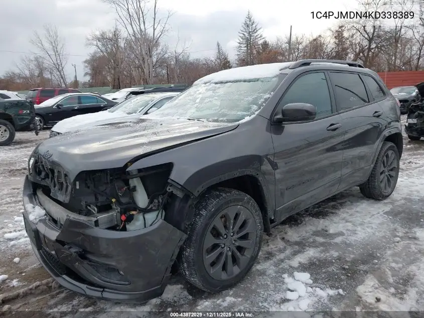 1C4PJMDN4KD338389 2019 Jeep Cherokee High Altitude 4X4