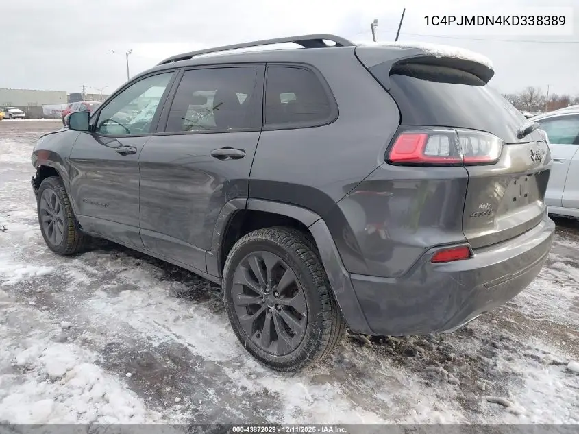 1C4PJMDN4KD338389 2019 Jeep Cherokee High Altitude 4X4