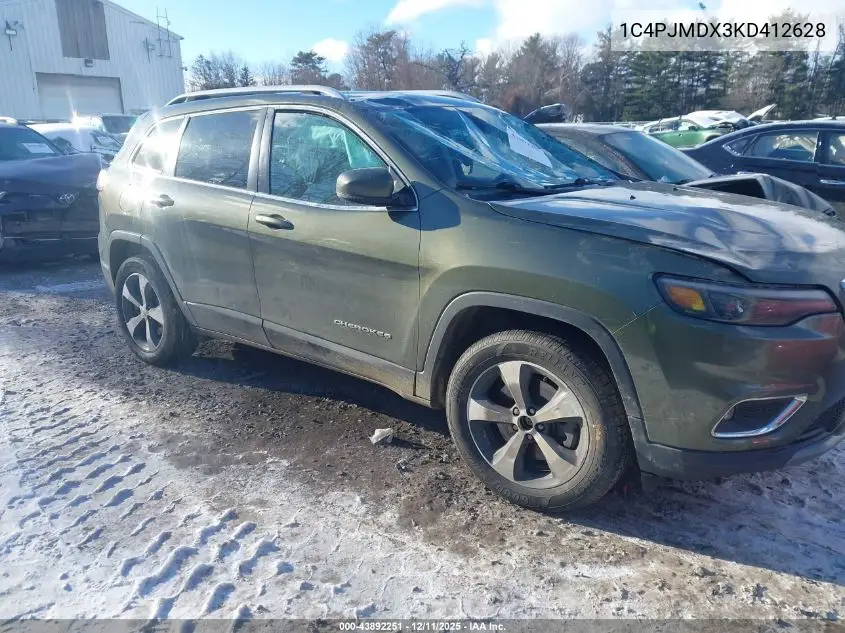 1C4PJMDX3KD412628 2019 Jeep Cherokee Limited 4X4