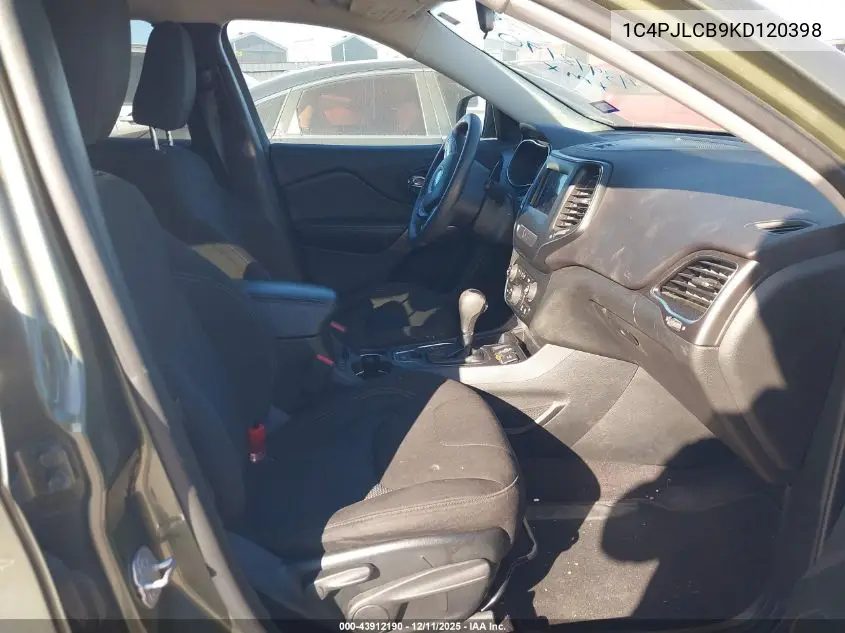 1C4PJLCB9KD120398 2019 Jeep Cherokee Latitude Fwd